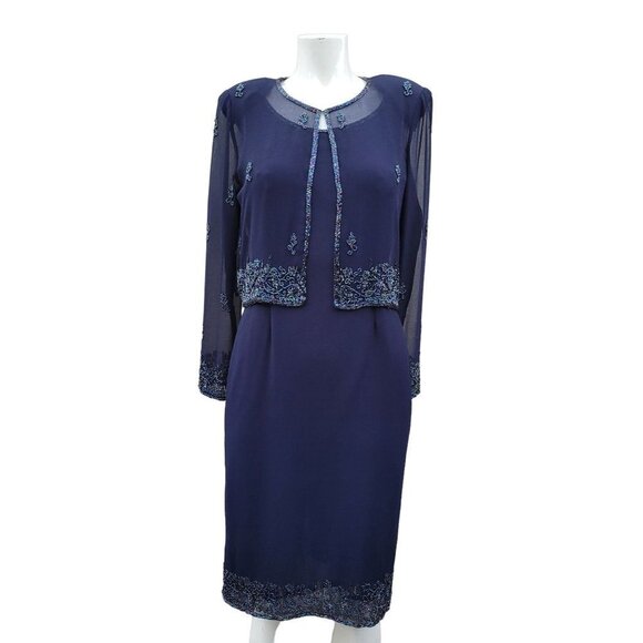 Dress & Blazzer sequin 2 piece set Sz M - Picture 2 of 15